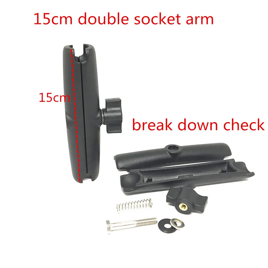 1 Inch Ball Mount 15cm Double Socket Arm (13)