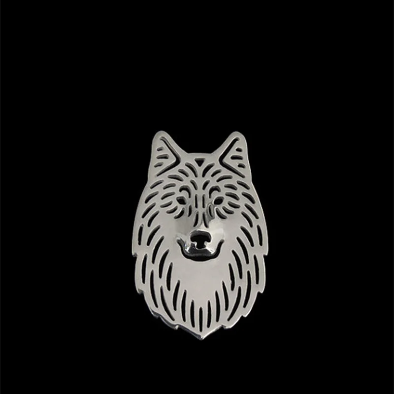 

New Classic Animal Wolf Broche Gold Silver Color Designer Brooch For Men Overwatch Gift For Friend Father