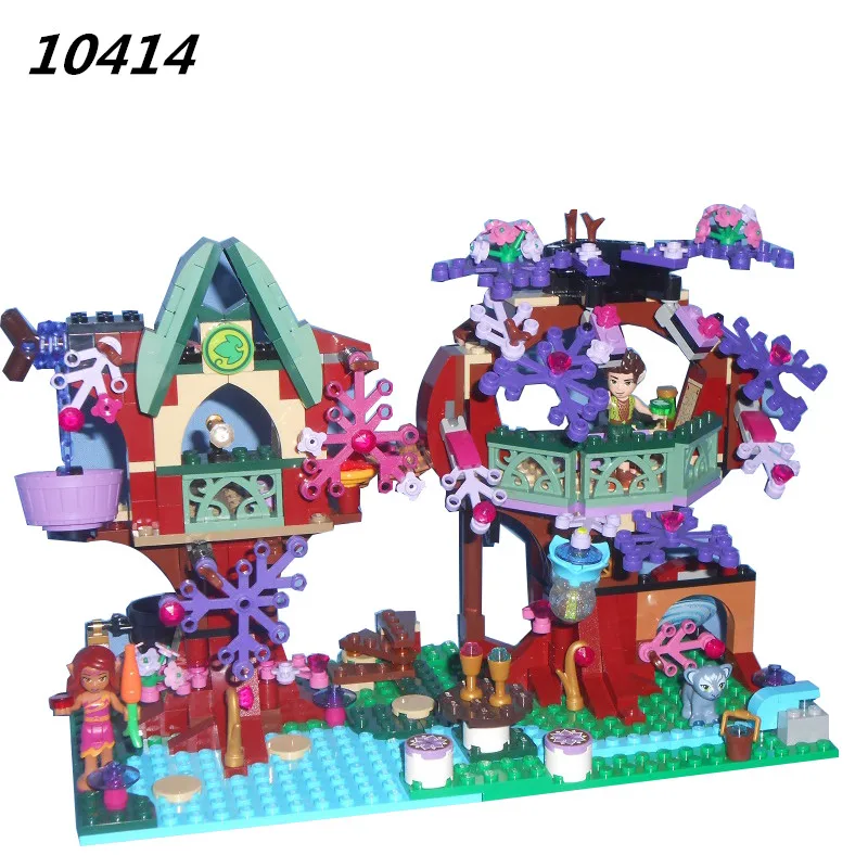 

Compatible with Lego Elves Friends 41075 Bela 10414 507pcs Elves Treetop Hideaway Figure building blocks Bricks toy for children