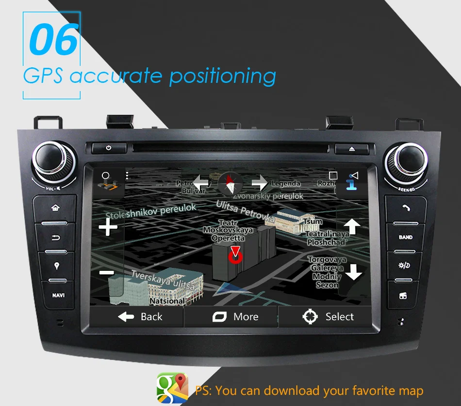 Eunavi Android 9 Car DVD for MAZDA 3 2007-2012 2 din Multimedia radio stereo player gps navigation 1024*600 HD dsp Octa core