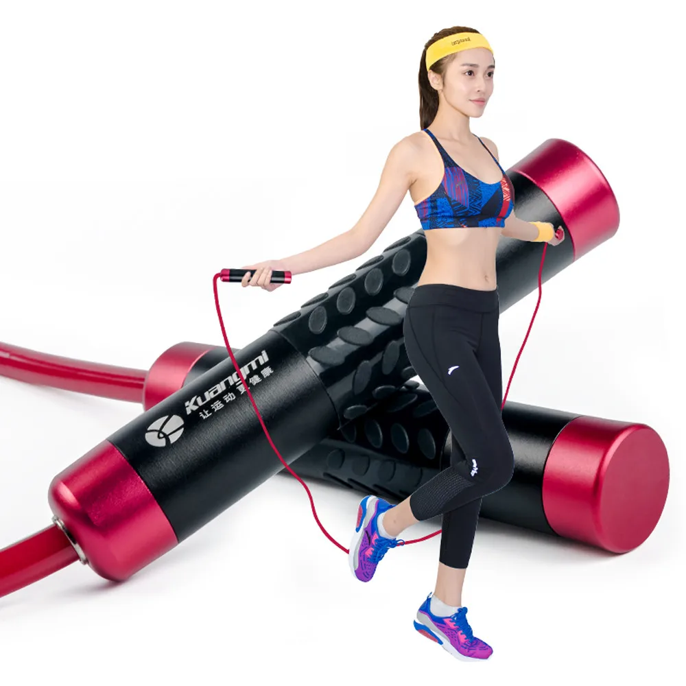 

Kuangmi NEW Adjustable Weight Skip Rope Crossfit Comprehensive Fitness Exercise Bearing Skipping Rope