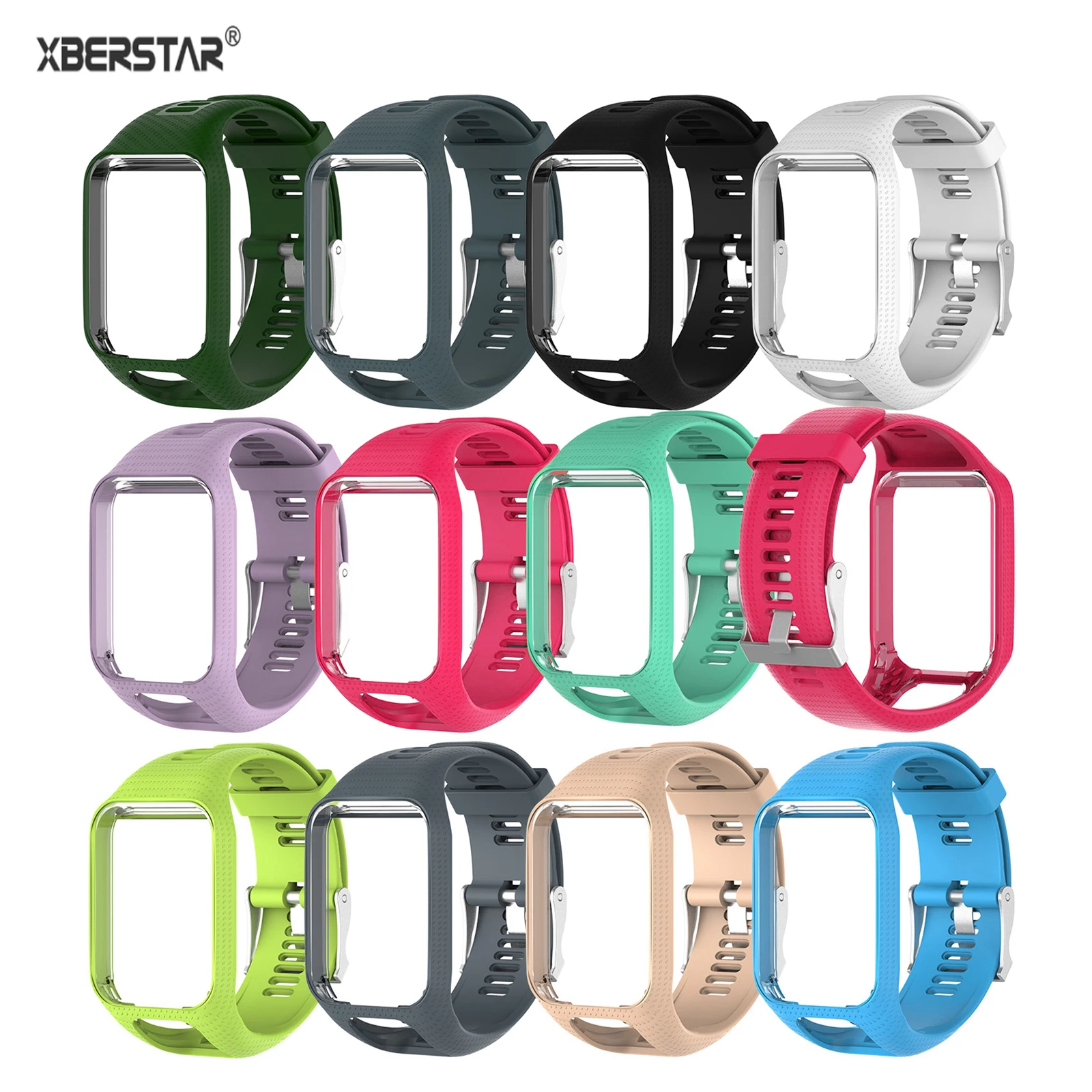 Браслет XBERSTAR для часов TomTom Runner 2 3 ремешок Spark Golfer Adventurer GPS часы TPE|replacement strap|replacement
