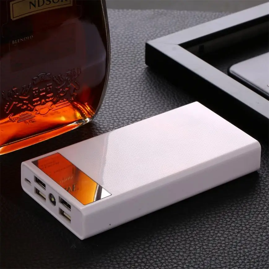 

2.1A 4USB Power Bank Case 6x18650 Battery Charger DIY Box Case Kit for Phone New Jan 24
