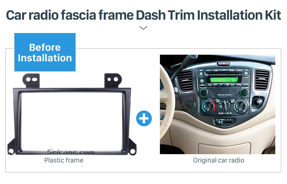 Seicane двойной Din автомобильный dvd-плеер монтажная панель фасции рамка CD Dash крепление Накладка для Mazda MPV 173*98/178*100/178*102 мм