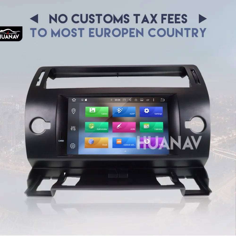 Flash Deal Car DVD player GPS navigation for Citroen C4/C-Quatre/C-Triumph 2004-2012 GPS HeadUnit  Android8.0 4GB+32GB/Android7.1 2GB+16GB 2