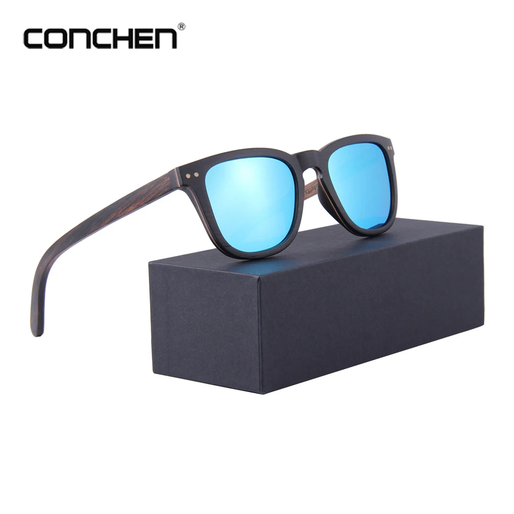 

CONCHEN Natural Frames Original Wooden Casual Sunglasses Polarized Lens Sunglasses Men and Women Sun glasses