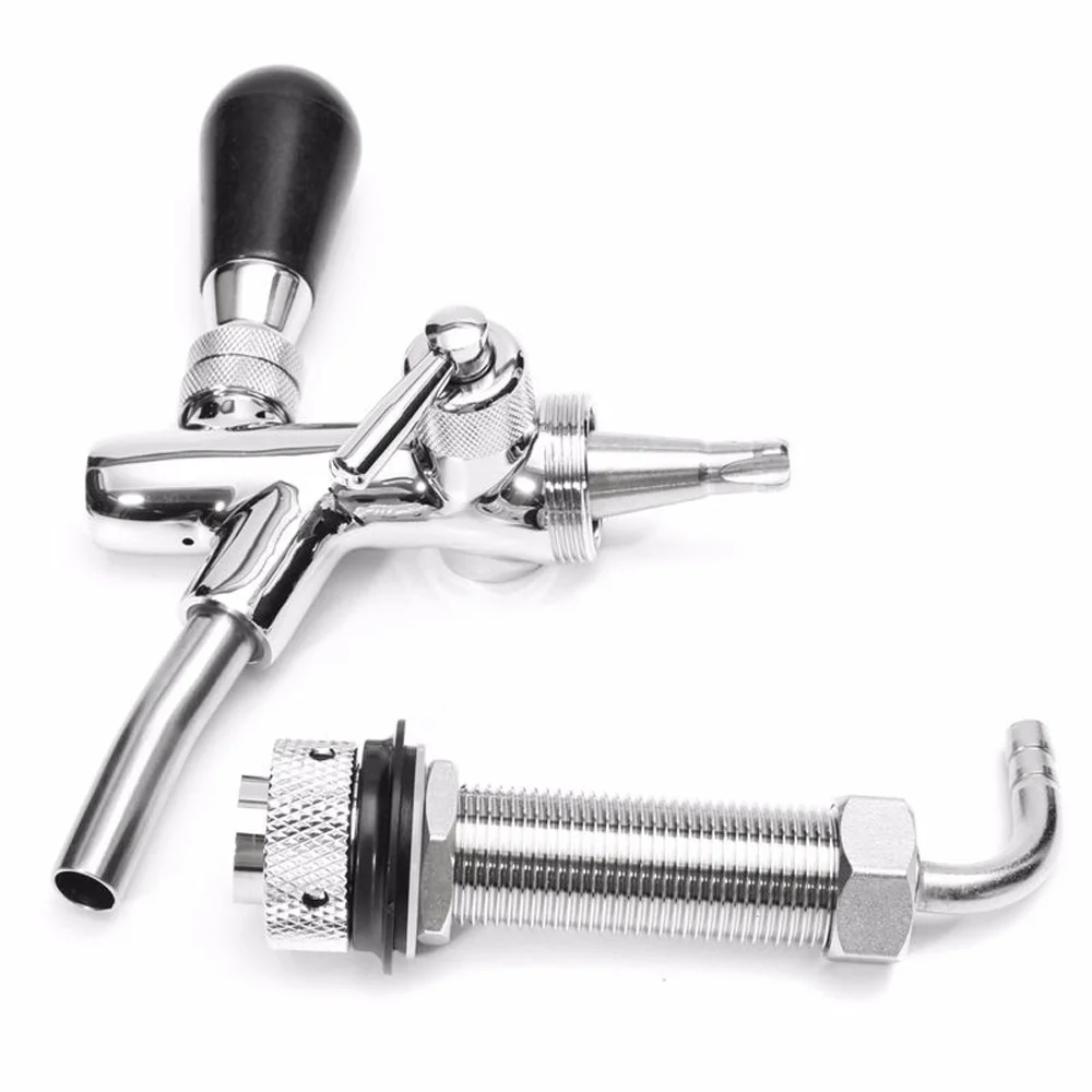

Stainless Steel Faucet Tap w/ Flow Controller Chrome Shank G5/8 Draft Beer Tool