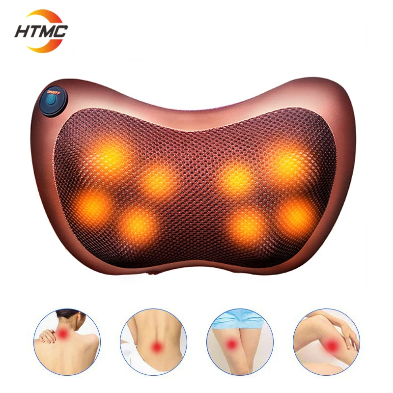 

Neck Massager Car Home Massage Pillow Electric Multifunctional 8 Head Shoulder Heating Kneading Infrared Relaxation Massageador
