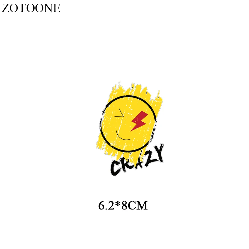 ZOTOONE утюжок для переноса пищевых букв патчи одежды DIY Футболки платья Аппликация