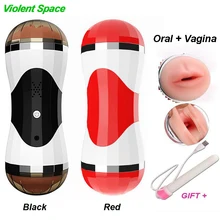 Violent Space Male Masturbator for man Artificial Vagina Real Pussy Oral vibrator Sex Toys for Men virgin dildo anal Sex product