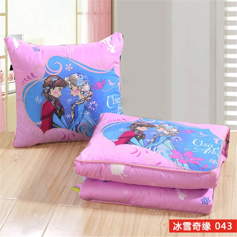 

Disney Frozen Summer Quilt Students Kids Cotton Cushion Quilt Office Car Back Rest Washable Warm Cushion Quilted Summer Quilt