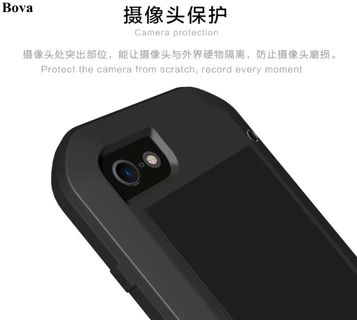 Водонепроницаемый ударопрочный чехол Love Mei для iPhone 8 резиновый и металлический алюминиевый чехол для iPhone 8 Plus 4," 5,5"