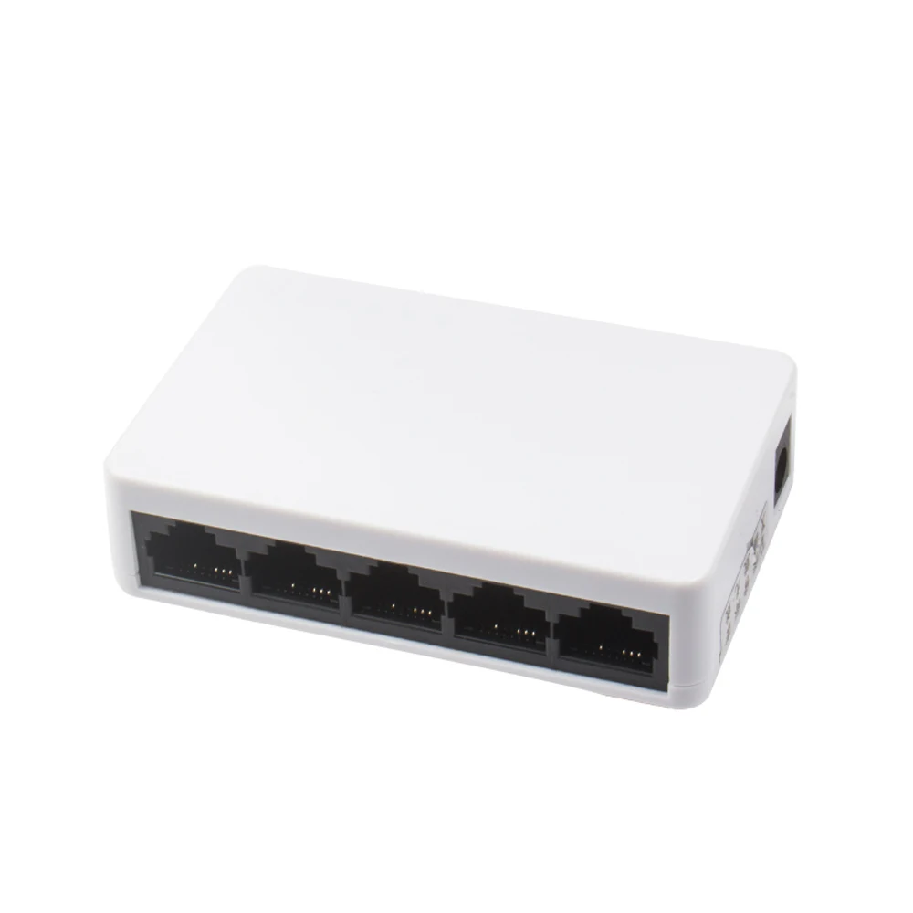 Сетевой коммутатор RJ45 с 5 портами хаб поддержкой быстрой локальной сети 10/100