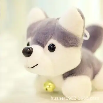 

70cm Cartoon Husky puppy dog with bell Huskies plush toys stuffed animal doll birthday gift
