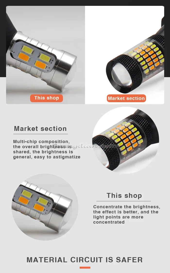 circulação diurna & turn signal luz t25