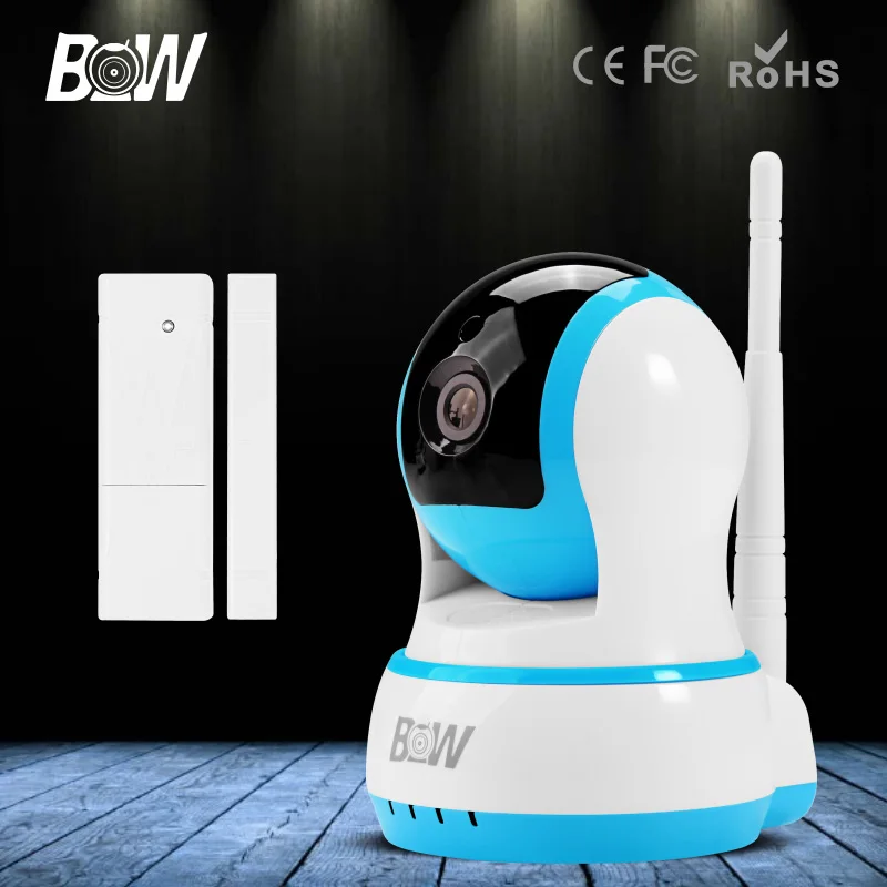BW Wifi IP font b Camera b font HD 720P Smart P2P Baby Monitor Infrared IR