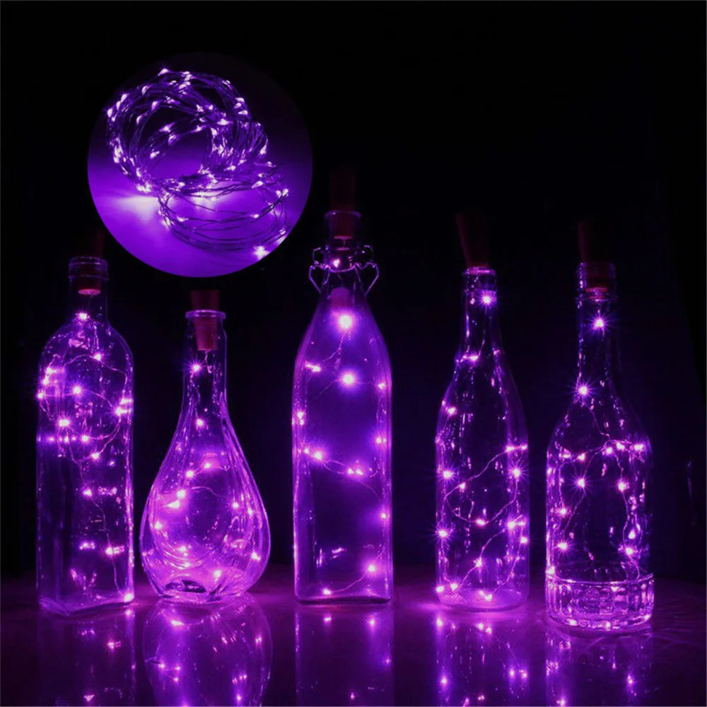 3 Meter 30 LED Wine Bottle String Lights Cork Shape For Wine Bottle String Party Romantic Wedding Party Decoration Lamps