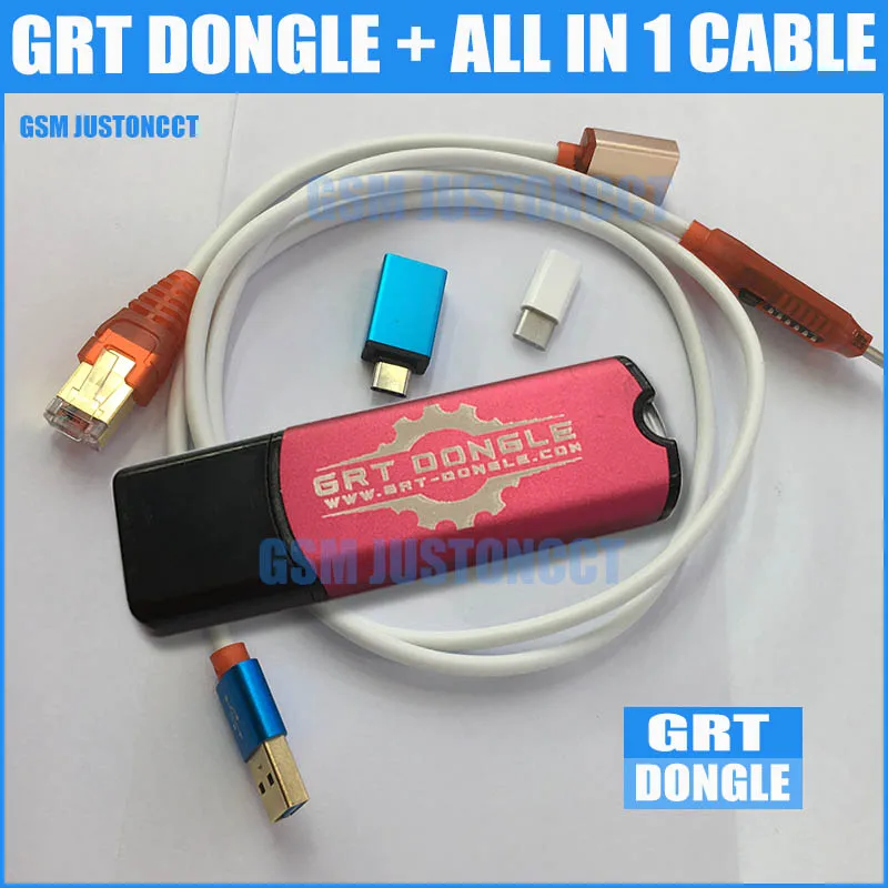 GRT dongle + ALL IN 1 CABLE- GSMJUSTONCCT -LONG -b2