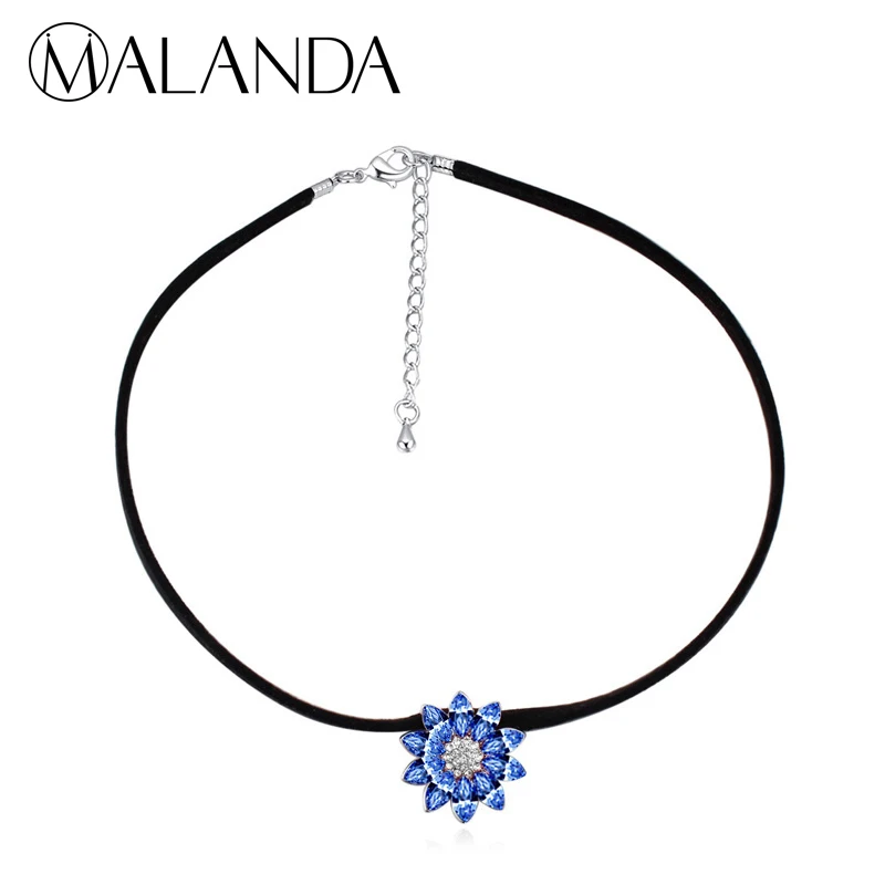 MALANDA Brand Luxury Chokers Necklaces For Women Crystals From