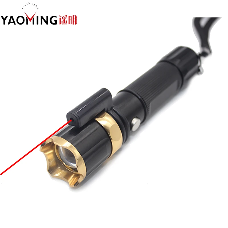 

Laser Led Lamp CREE Q5 Burning Laser Pointer Red Laserpointer Zoomable Police Flashlight Outdoor Lighting by 18650 or 3*AAA