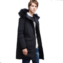 Новая зимняя мужская куртка с капюшоном, брендовая теплая куртка, Мужское пальто, зимняя хлопковая парка, верхняя одежда, мужская куртка средней длины