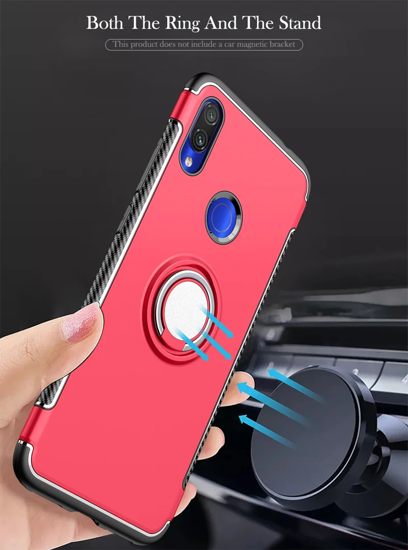 

Vanveet Soft Cases For Xiaomi redmi note 7 Case Cover For Xiaomi Redmi Note 7 Pro Coque Car Magnet Anti-knock Back Cover Skin
