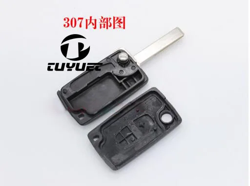 Модифицированная Складная деталь для Peugeot 307 206 207 заготовки ключа Citroen C2|peugeot key
