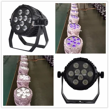 

10 pieces 9x18w led par cans dmx lyre wash par led rgbwa 6in1 battery led par wireless control