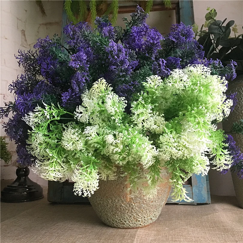 Seaweed plants plastic artificial flowers for garden decor, fake plants bouquet faux foliage greens Seaweed plants plastic artificial flowers for garden decor, fake plants bouquet faux foliage greens