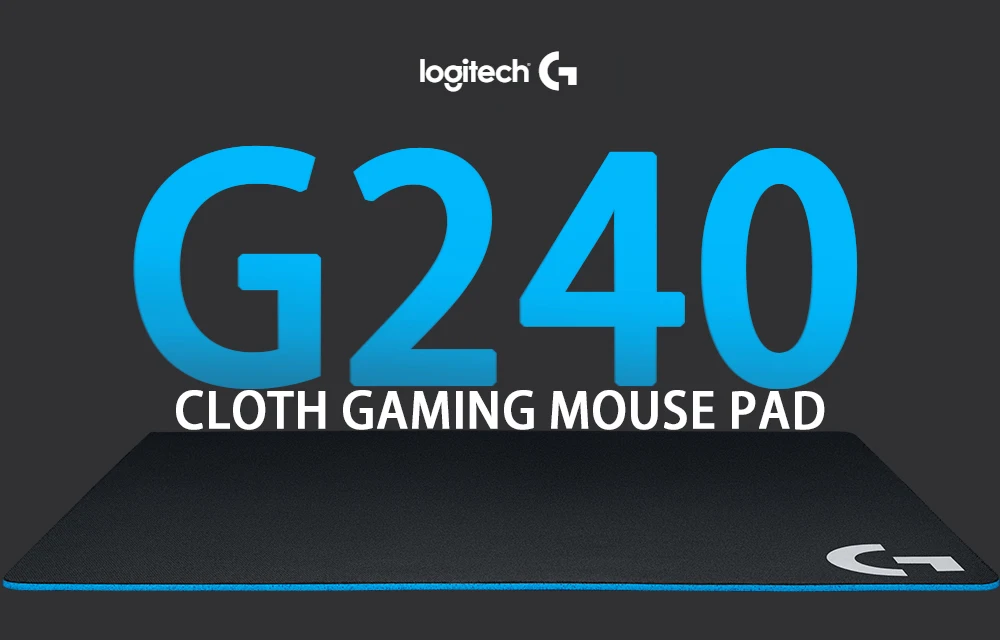 Тканевый игровой коврик для мыши logitech G240 для игр с низким dpi установкой резиновой текстуры ткани коврик для мыши с умеренной поверхностью