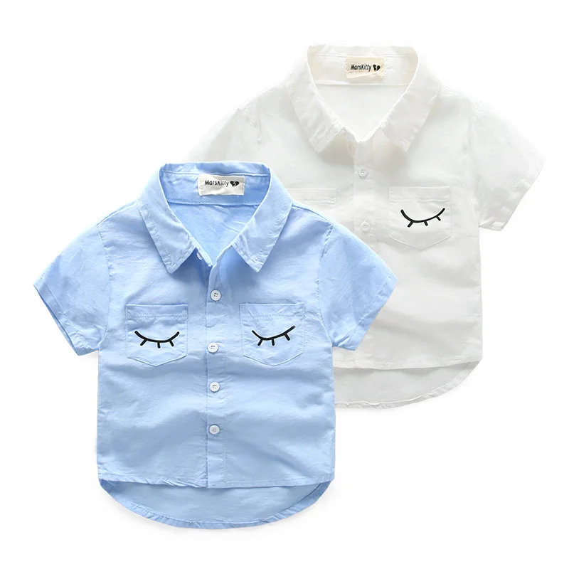Рубашка из хлопка для мальчиков и аксессуары к ней Футболка для мальчиков одежда для маленьких мальчиков Рубашки и блузки для детей Все для детей