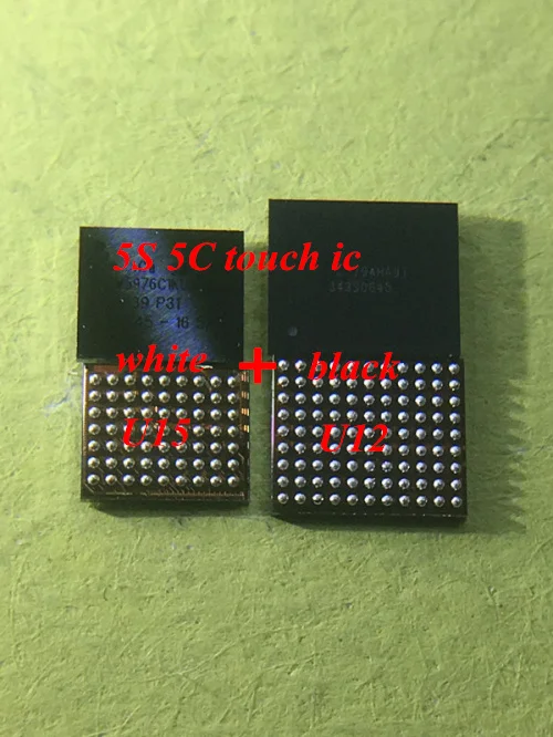 1 пара (2 шт.) белый ic U12 + черный U15 для iPhone сенсорный экран 5C микросхема |