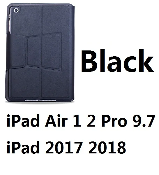 Ультратонкий чехол-подставка с клавиатурой Bluetooth для iPad Air 2 iPad Pro 9," iPad iPad 234 Mini 1 2 3 4 - Цвет: For iPad 9.7 Black