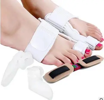 

5 Pcs/lot Toe Splint Straightener Hallux Valgus Overlapping Corrector Bunion Aid Toe Big Toe Bone Training Elastic Traction Belt