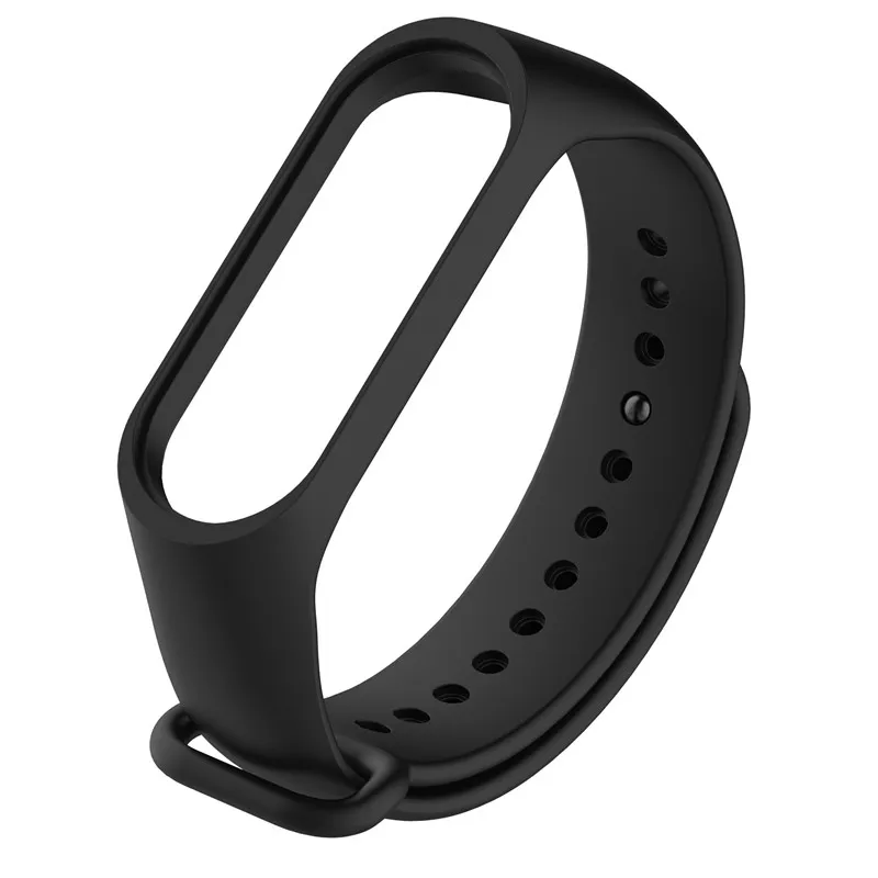 Ремешок силиконовый для Xiaomi MiBand 3 спортивный мягкий сменный Браслет наручных