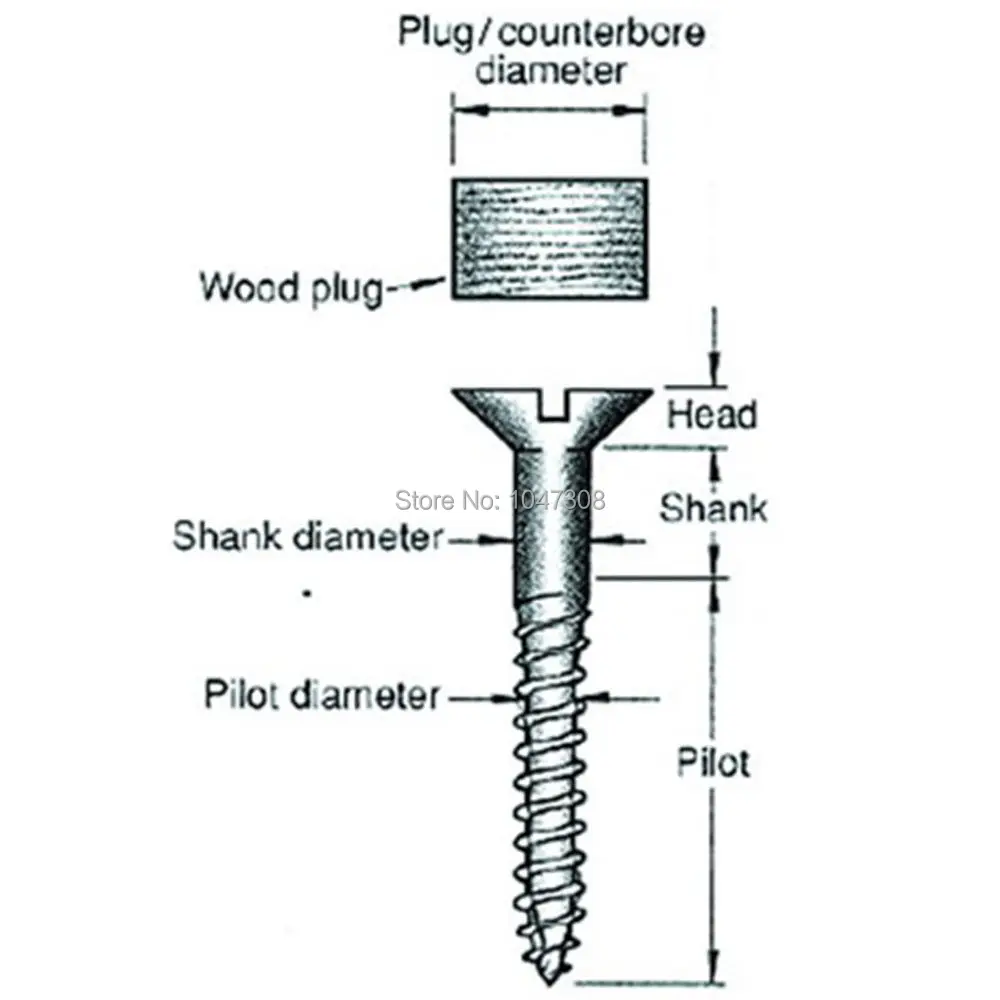 Tapered Drill Bits Countersink Set Stop Collars Hex Key Wood Pilot Hole DIY