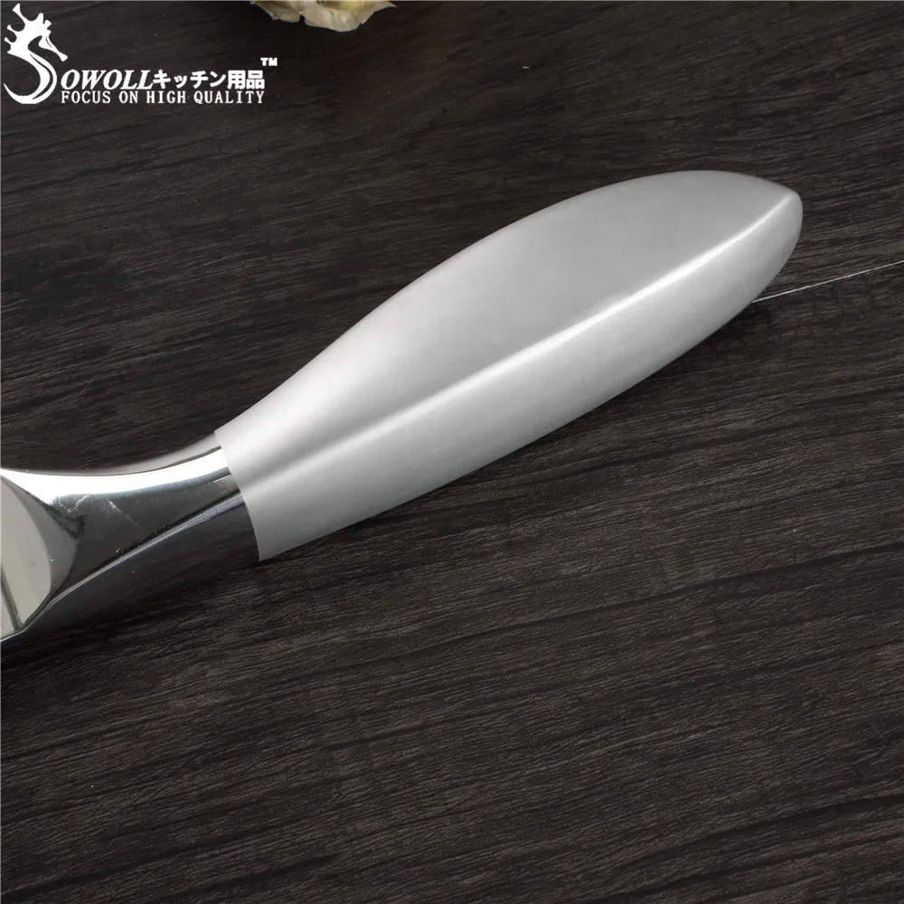 Sowoll 7 ''кухонный нож Santoku из нержавеющей стали высокоуглеродное острое лезвие