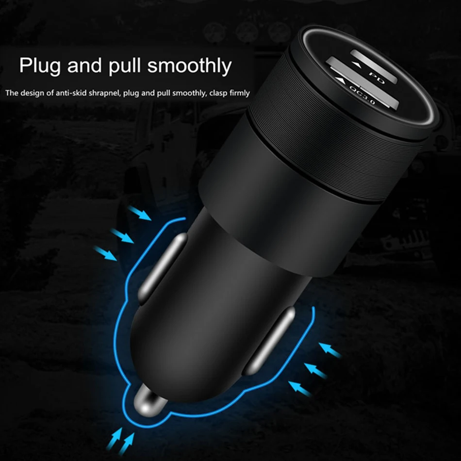Автомобильное зарядное устройство PD для Samsung Huawei Xaiomi 48 Вт автомобильное телефона