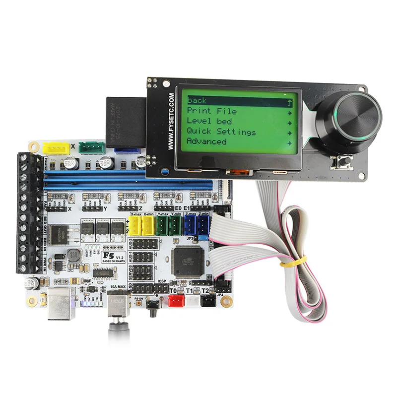 

F5 V1.2 Motherboard+MINI12864 LCD Display DIY Kit for 3D Printer SL@88