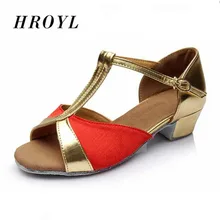 И большие скидки и Купоны!/Золотая трендовая Высококачественная детская обувь для латинских танцев/4 цвета