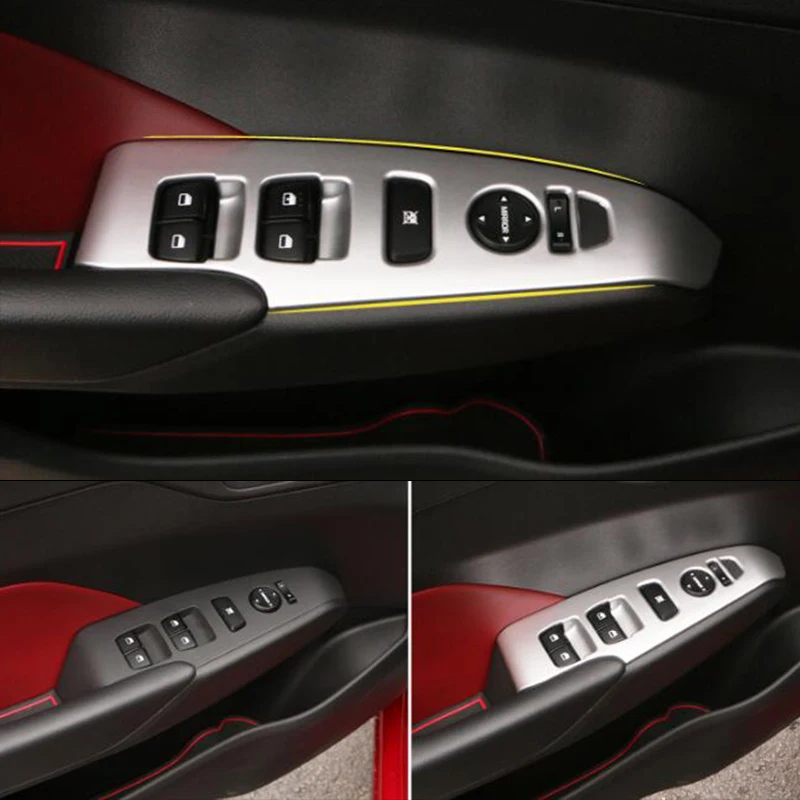 

For Hynudai Solaris 2 2017 Car Accessories Door Window glass Lift Control Switch Panel Cover Trim Car Styling