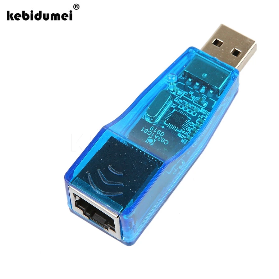 Kebidumei USB Ethernet RJ45 адаптер Сетевая карта Lan Лидер продаж Ethernet Внешний сетевой адаптер карты 10/100 Мбит/с для портативных ПК