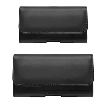 

PU Leather Horizontal Waist Belt Clip Pouch Phone Bag For Men