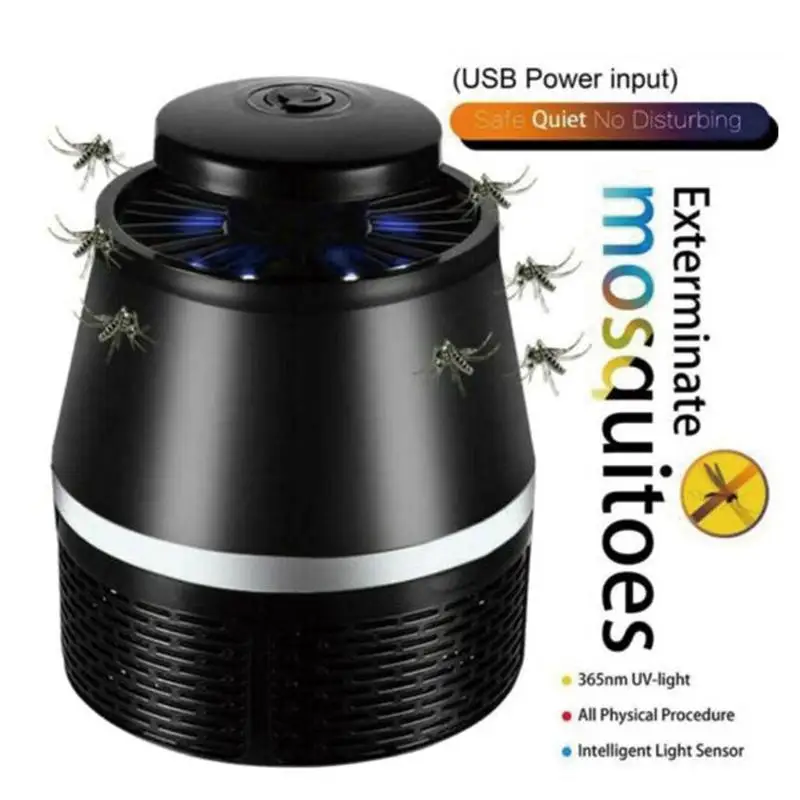 

5V USB Mosquito Killer Lamp LED Anti Fly Bug Zapper Insect Trap Lamp for Home Pest Control Mosquito Killer Light + Charging Line