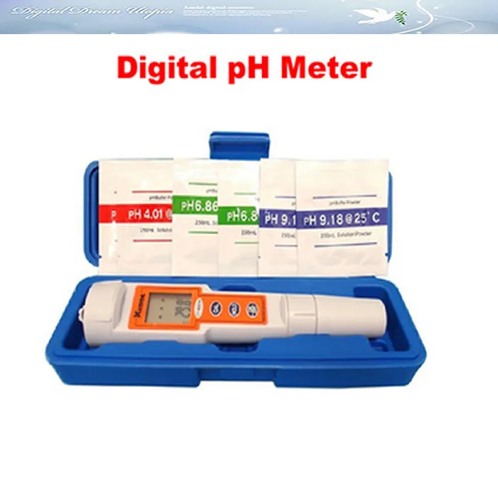 

Digital pH Meter Tester, high accuracy pen type ph meter + buffer solutions, Water & Dust proof,hot
