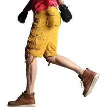 Новые летние мужские камуфляжные Короткие повседневные свободные камуфляжные до колен мужские Карго короткие большие размеры 29-40