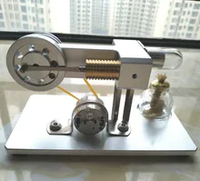 Scientific Experiments on Birthday Gifts for Steam Engines of Micro Metal Stirling Engine Model Generators wooden hydraulic excavator model handmade scientific experiments steam