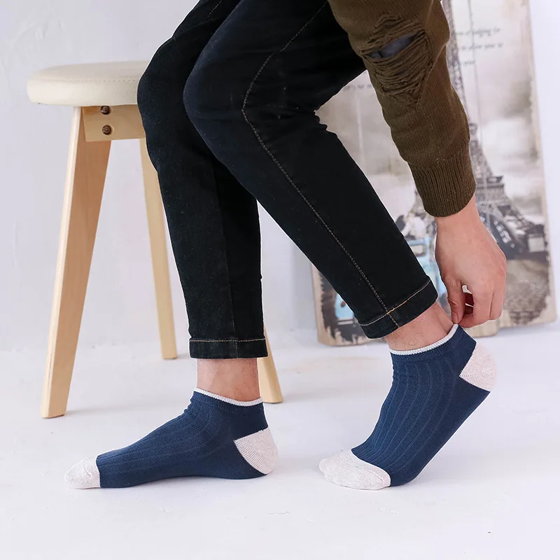 2018 Harajuku Для мужчин сжатия Happy Socks летнее хлопковое Полосатое мелкой носок s