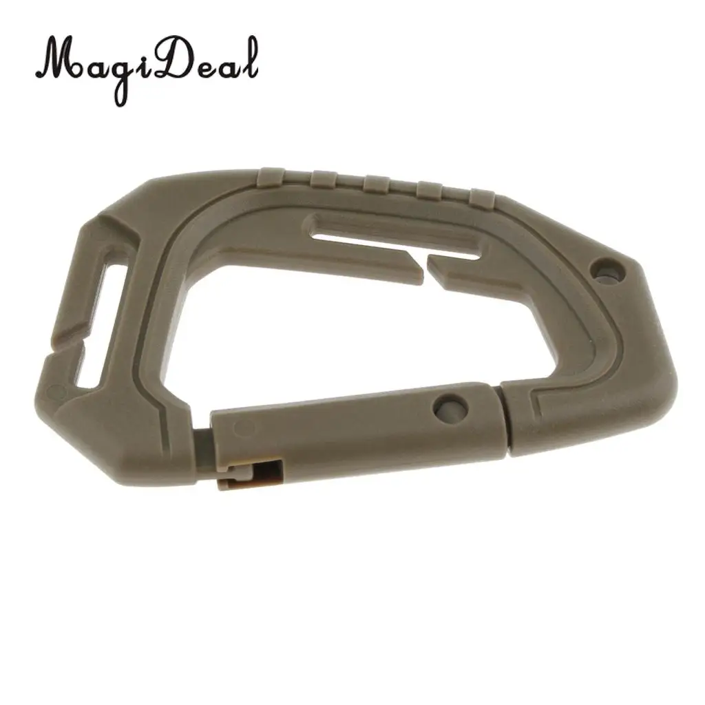 MagiDeal Carabiner Carabiner D Shape Hook Light Weight Spring Snap Gear Clip Utility Hooks Backpack Hanging Buckle for Hiking 