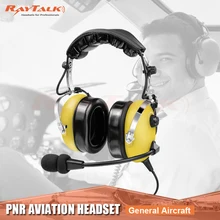 Общая авиационная гарнитура пилота с PNR шумоподавлением, GA двойные пробки, супер мягкая головная накладка